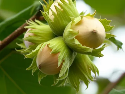 Illustration hazelnut