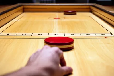 Illustration shuffleboard