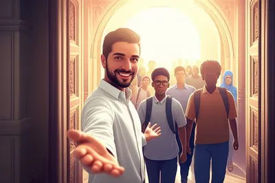 Illustration ushered - Image 1