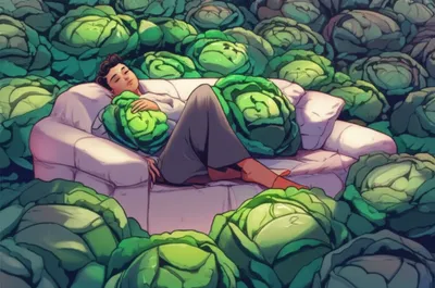 Illustration cabbages - Image 1