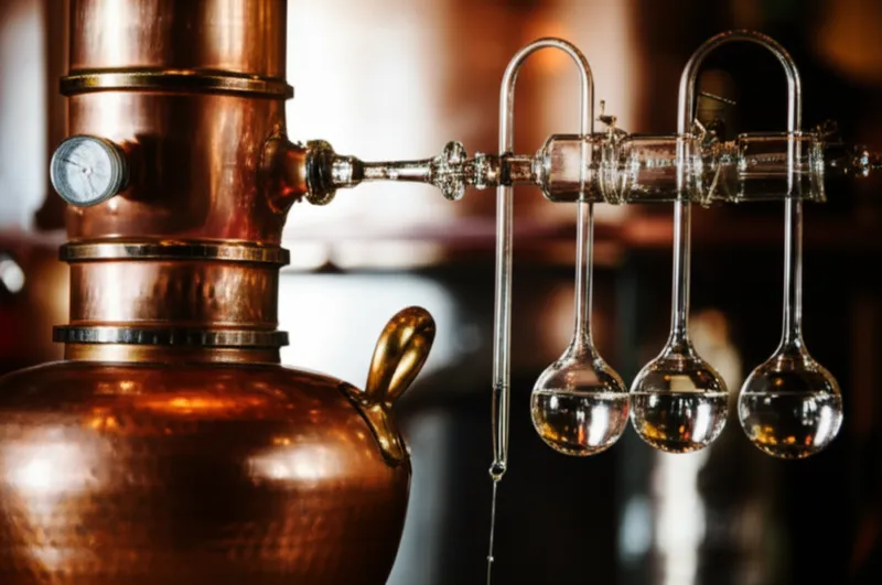 Illustration visuelle du mot « distilled » - Distiller