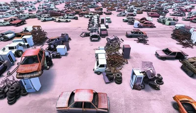 Illustration junkyard