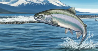 Illustration anadromous