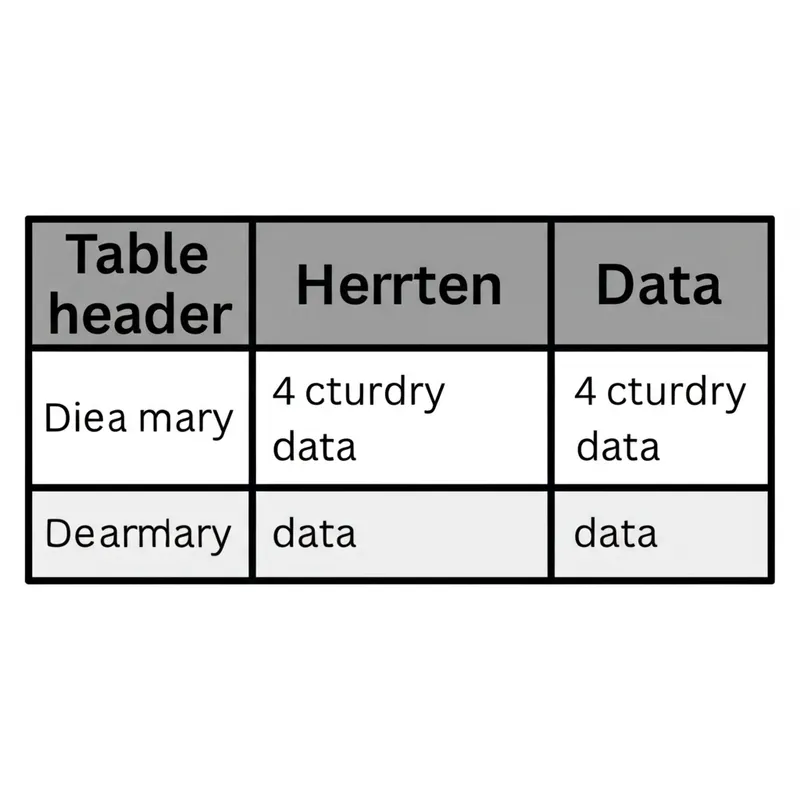 Hình ảnh minh họa cho từ "th" - Tiêu đề cột.
