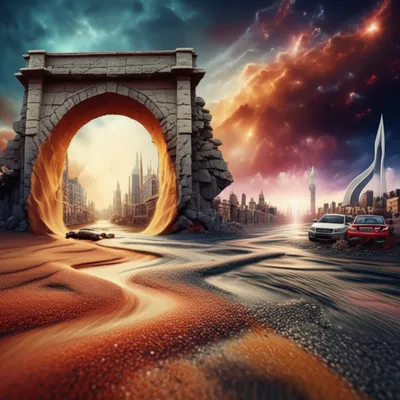 单词"times"的视觉插图 - 时代，时期。
