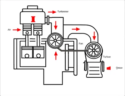 Illustration turbocharger