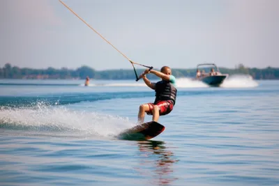 Illustration wakeboarding