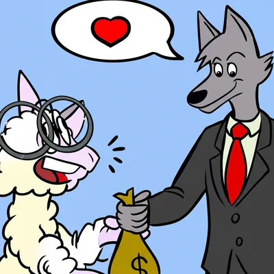 Illustration gullible