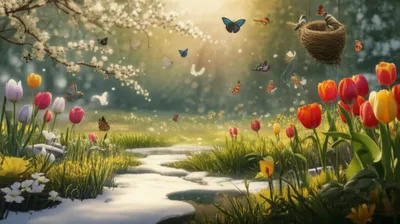 Illustration springtime