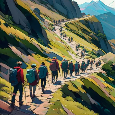 Illustration straggled - Image 1