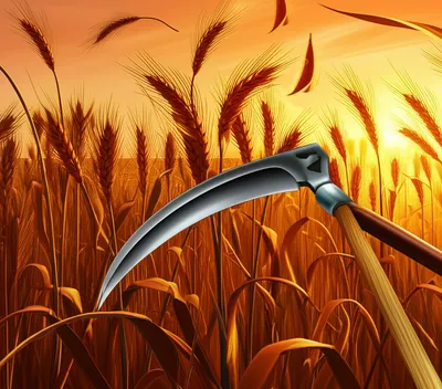 Illustration scythes - Image 1