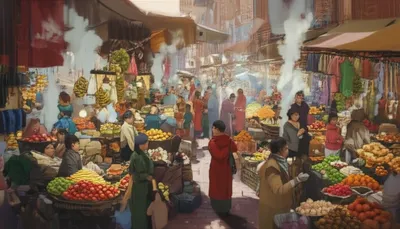 Illustration bustling - Image 1