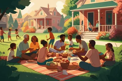 Illustration neighbourhoods - Image 1