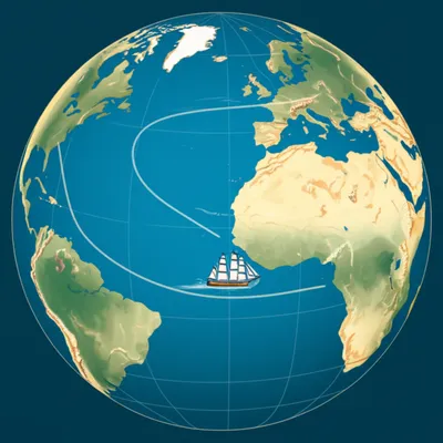Illustration rhumb line - Image 2