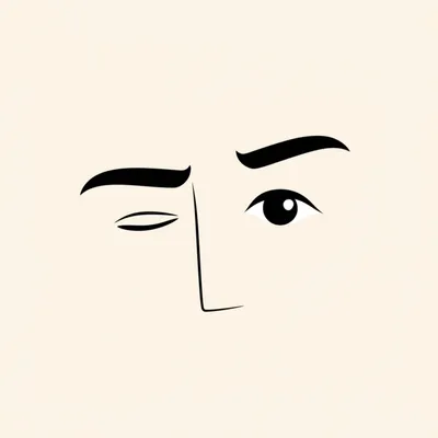 Illustration winked - Image 1