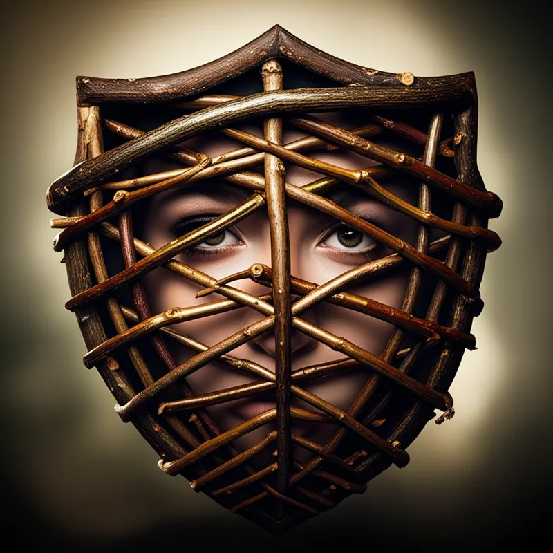 单词"defensive"的视觉插图 - 防御，防守，守势
