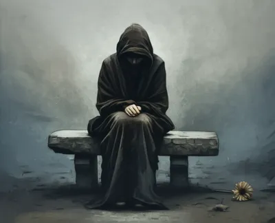 Illustration mourning - Image 1