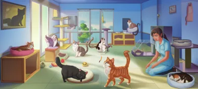 Illustration cattery - Image 1
