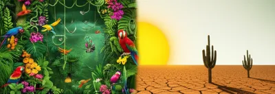 Illustration contrasts