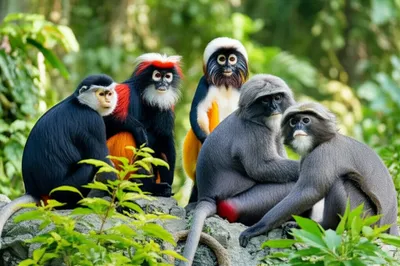 Illustration langurs