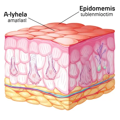 Illustration epidermis