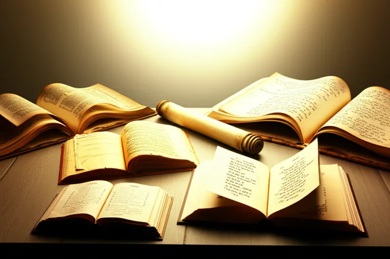 Ilustración visual de la palabra "scripture" - Escritura sagrada, libro sagrado