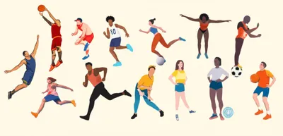 Illustration athletes - Image 1