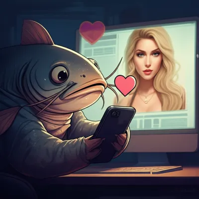 Illustration catfishing - Image 1