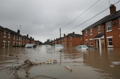 Illustration floodwaters