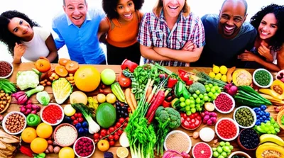 Illustration vegetarians