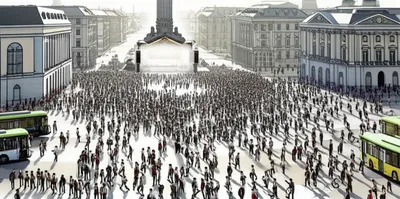 Illustration flocked