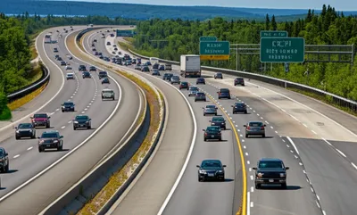 Illustration autoroute