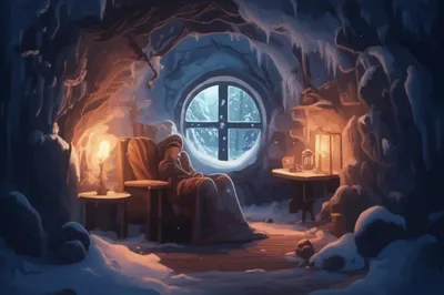 Illustration hibernating - Image 1