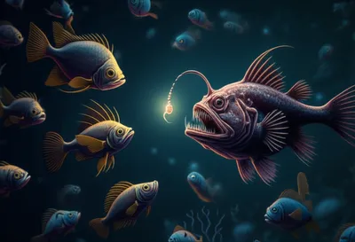 Illustration anglerfish - Image 2