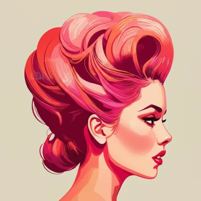 Illustration pompadour - Image 1