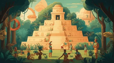 Illustration mesoamerican