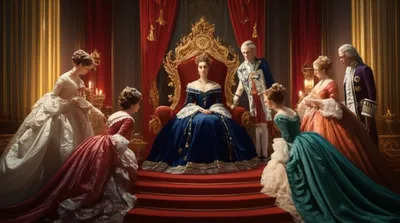 Illustration courtiers