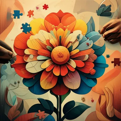 Illustration visuelle du mot « compositions » - Assemblage, composition