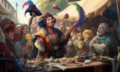 Illustration jongleur - Image 1