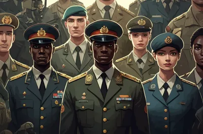 Illustration soldiers