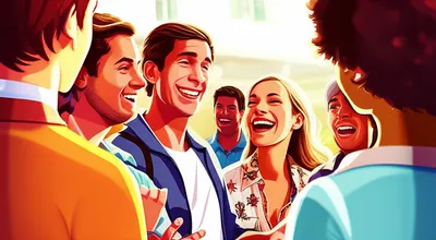 Illustration gregarious