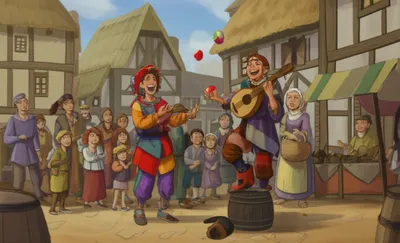 Illustration jongleurs - Image 1