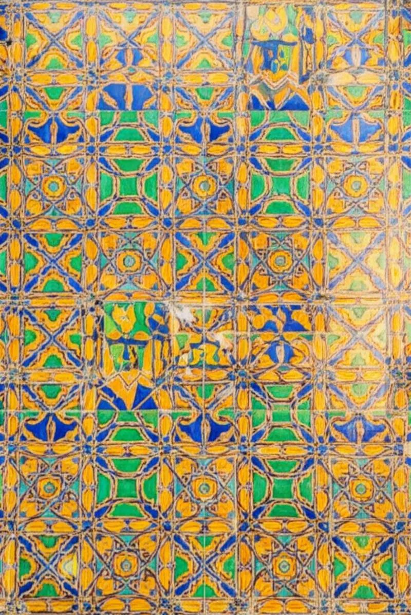 Ilustración visual de azulejos: Azulejo, baldosa de cerámica pintada y vidriada, que se encuentra en España y Portugal - Imagen 2