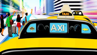 Illustration taxicabs - Image 1
