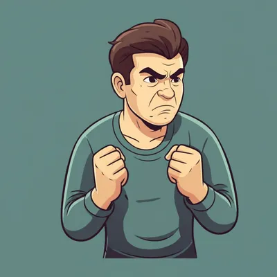 Illustration grouchy