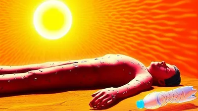 Illustration sunstroke