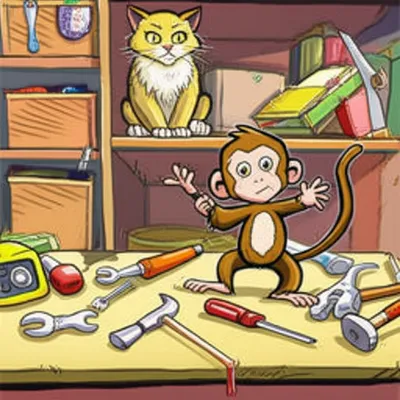Illustration monkeying - Image 1
