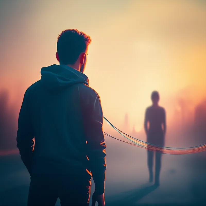 Illustration visuelle du mot « regret » - Regret, remords