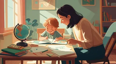 Illustration homeschooled