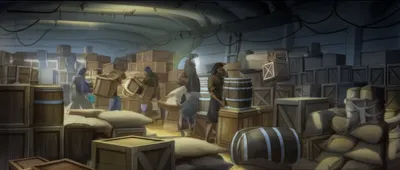 Illustration rummaging